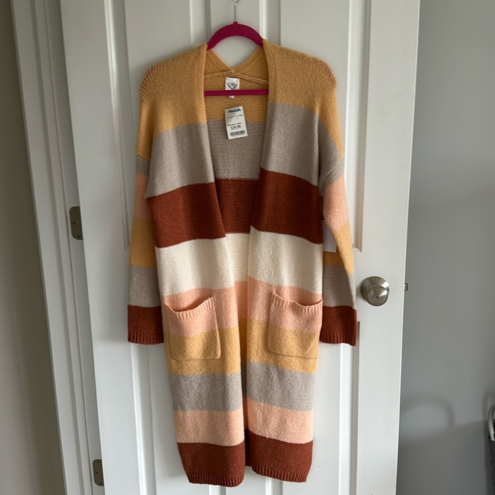 Long striped sweater NWT